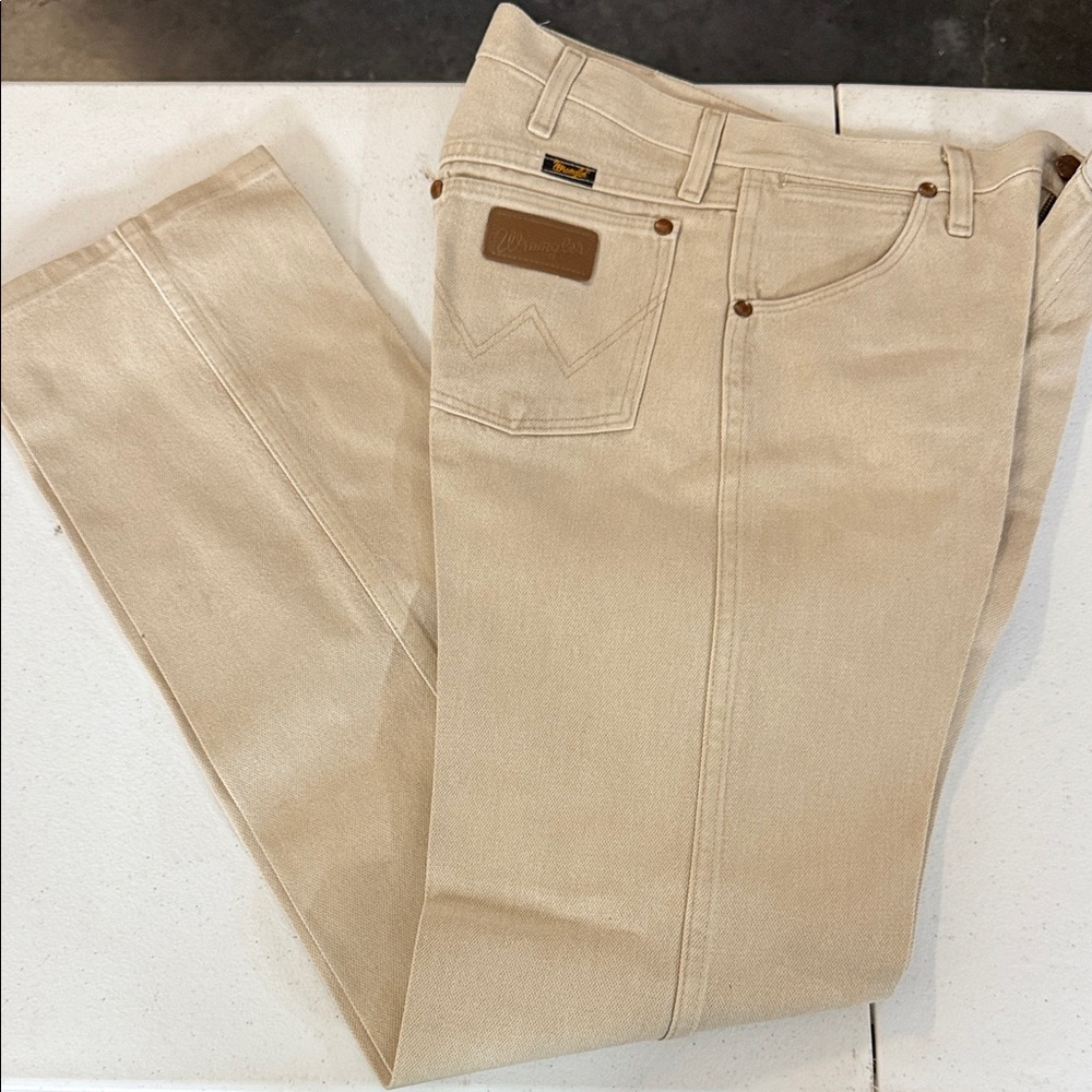 Wrangler Khaki Denim/Jean Pants - 30x34